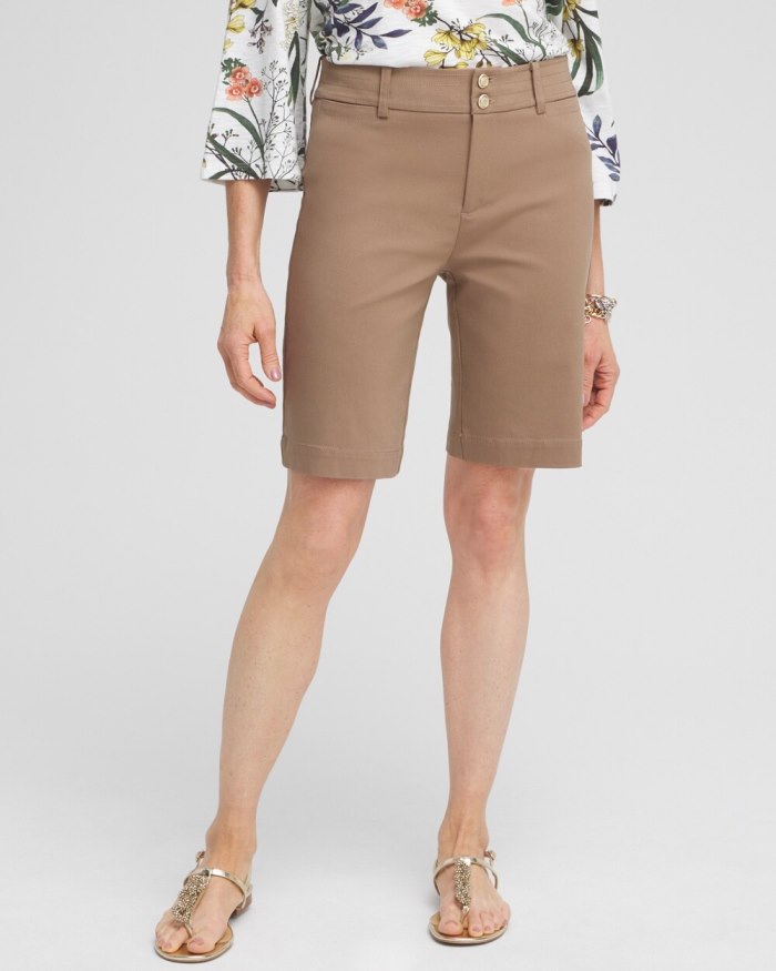 Women's Trapunto Shorts - Teakwood