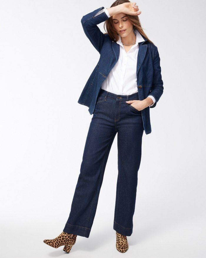 Women's Denim Blazer - Sycamore Indigo