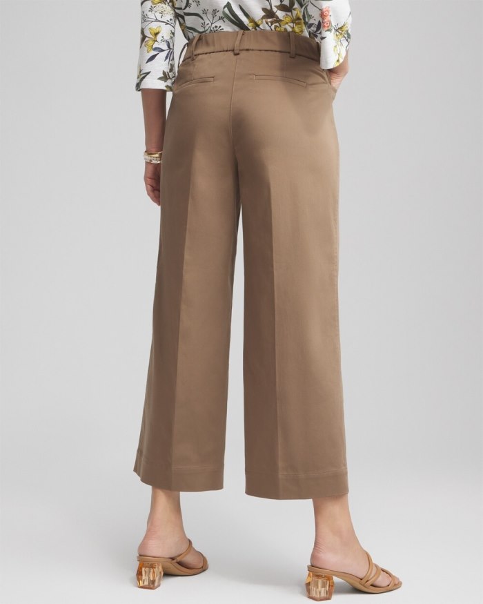 Women's Cotton Sateen Cropped Pants - Teakwood