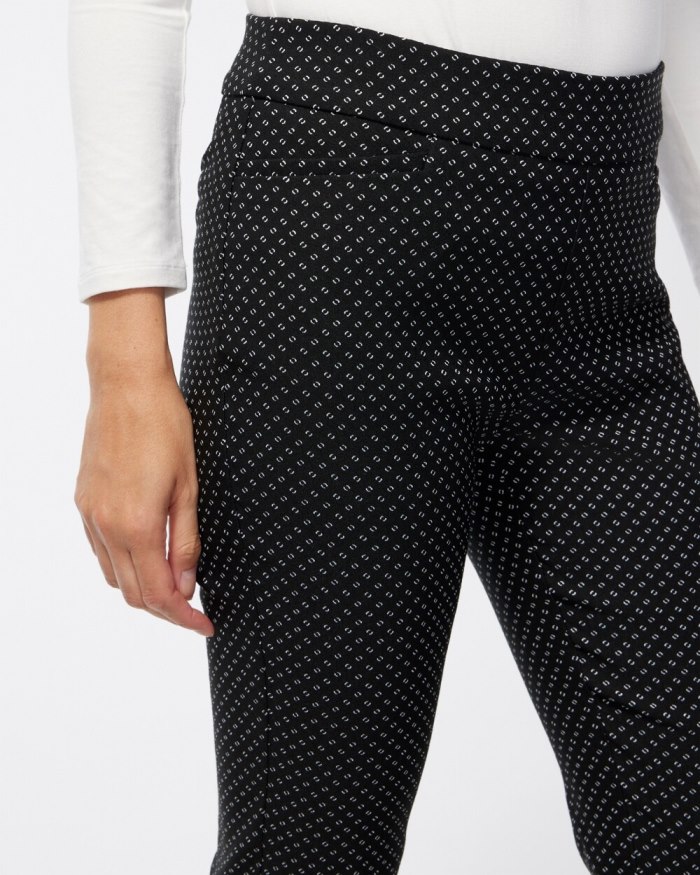 Women's Brigitte Jacquard Stamp Pants - Black/Alabaster