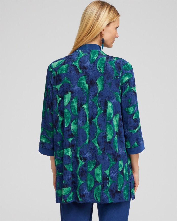 Women's Travelers Half Moon Print Cardigan - Twisted Ivy