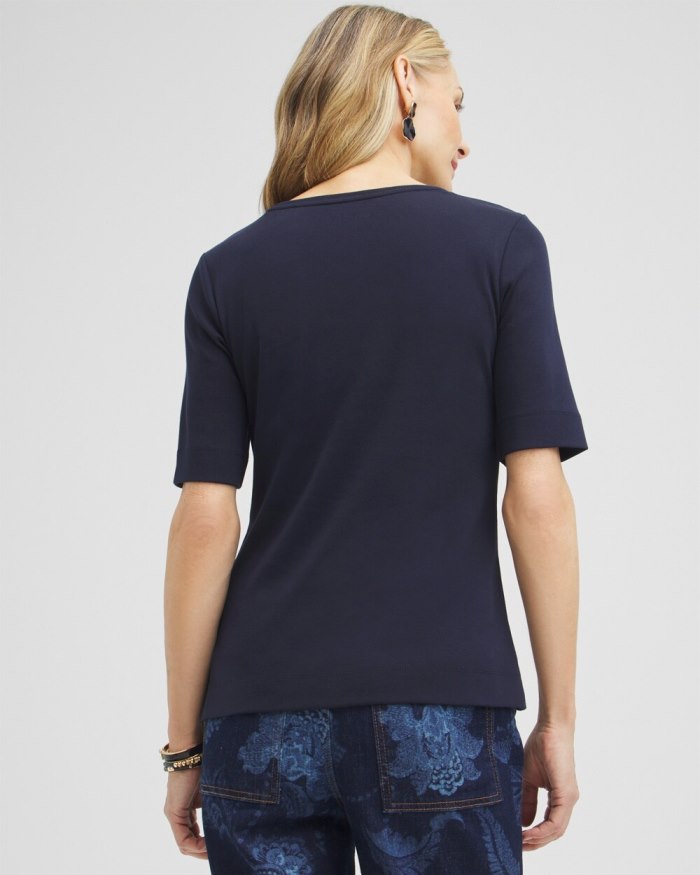 Women's Everyday Elbow Sleeve Tee - Alabaster