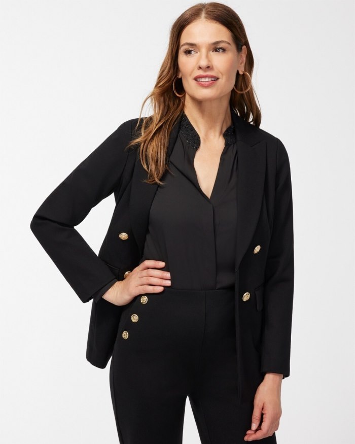 Women's Ponte Blazer - Wild Poppy