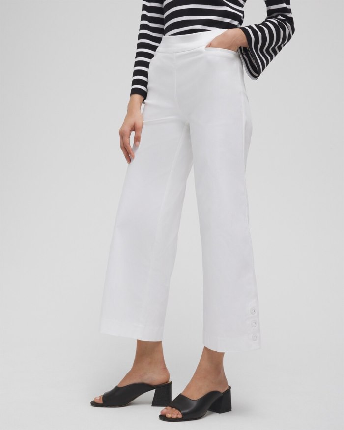 Women's Brigitte Grommet Wide Leg Pants - Alabaster