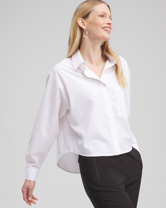 Women's Zenergy Neema Cropped Shirt - Alabaster