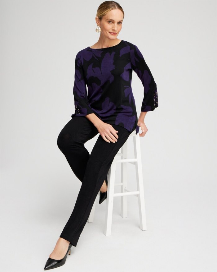 Women's Travelers Grommet Top - Midnight Violet