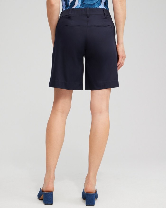 Women's Sailor Button Shorts - Classic Navy