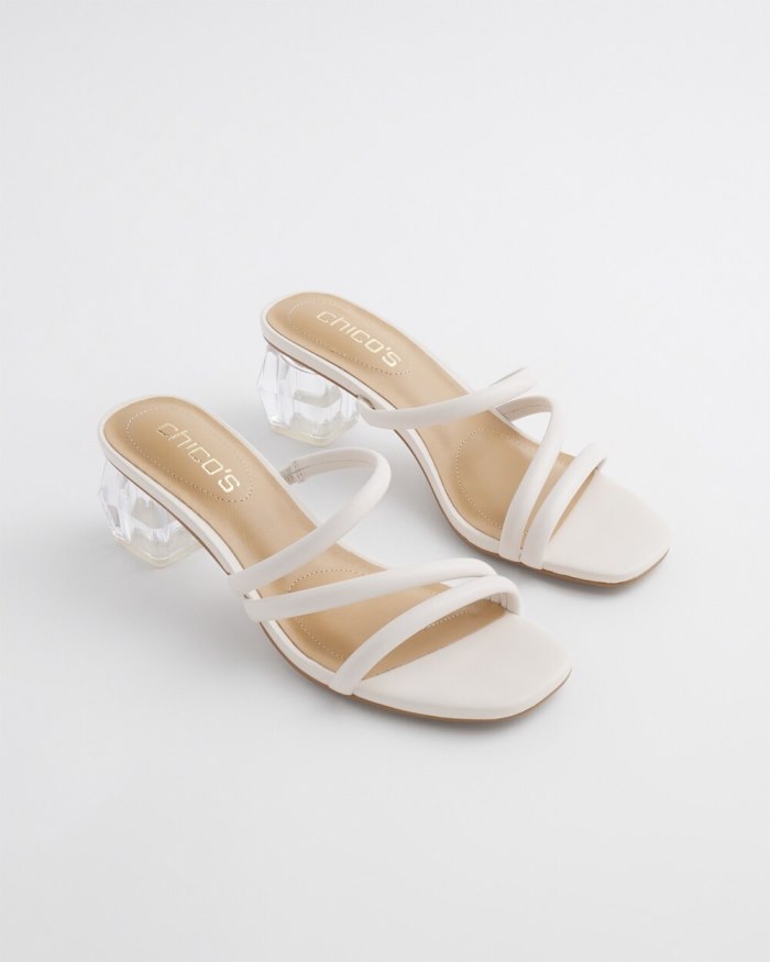 Women's Lucite Heels - Bone