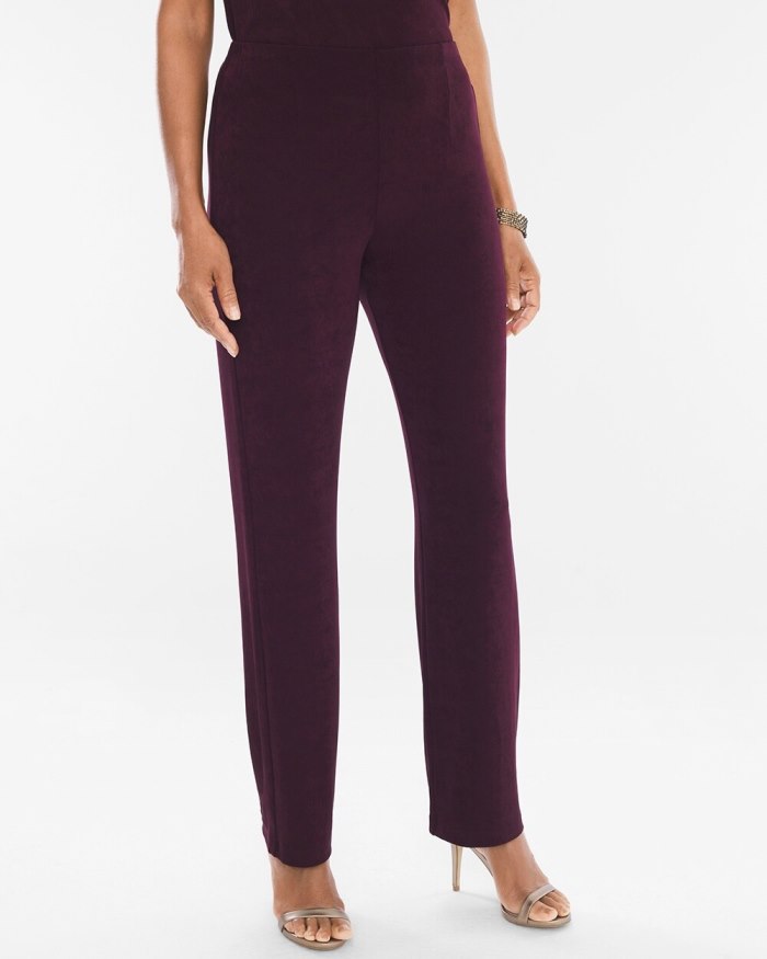 Women's Travelers Classic No Tummy Pants - Dark Mulberry - Click Image to Close