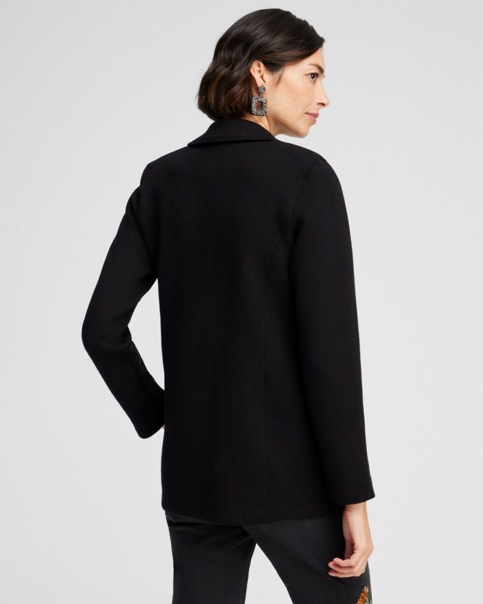 Women's Black Cardigan Jacket - Black