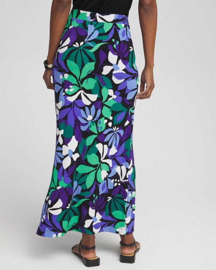 Women's Travelers Floral Maxi Skirt - Purple Nightshade