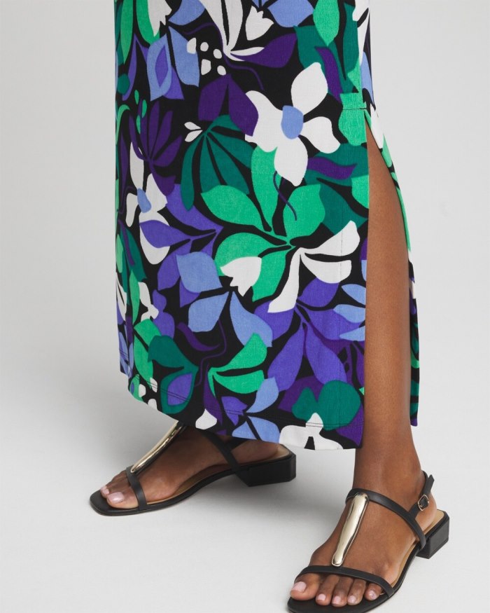 Women's Travelers Floral Maxi Skirt - Purple Nightshade