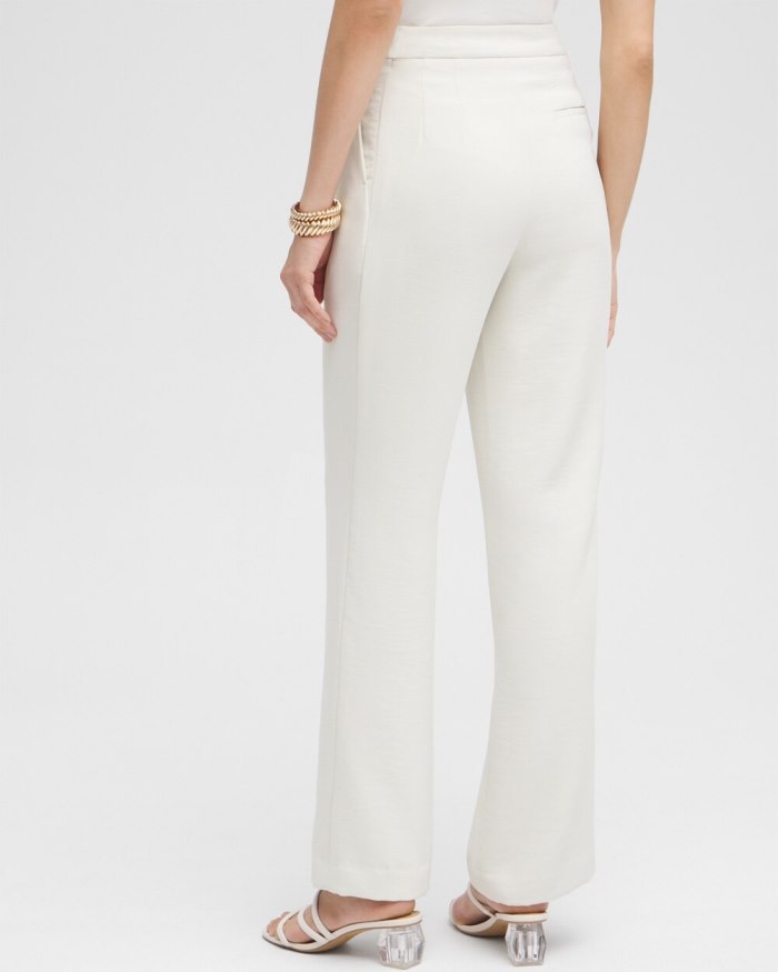 Women's Black Label Pleated Trousers - Fresh Cream