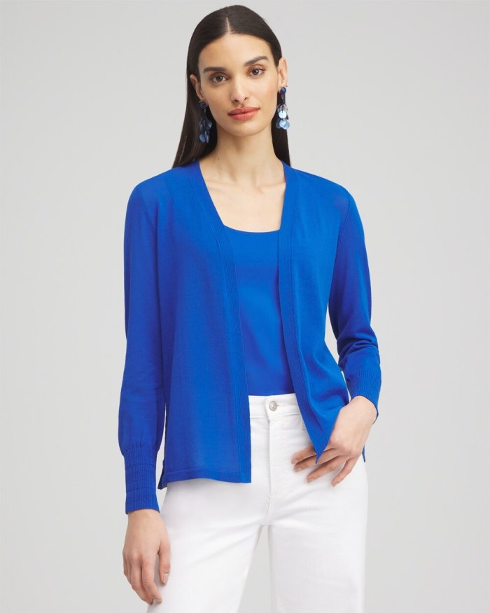 Women's Summer Romance Topper Cardigan - Intense Azure