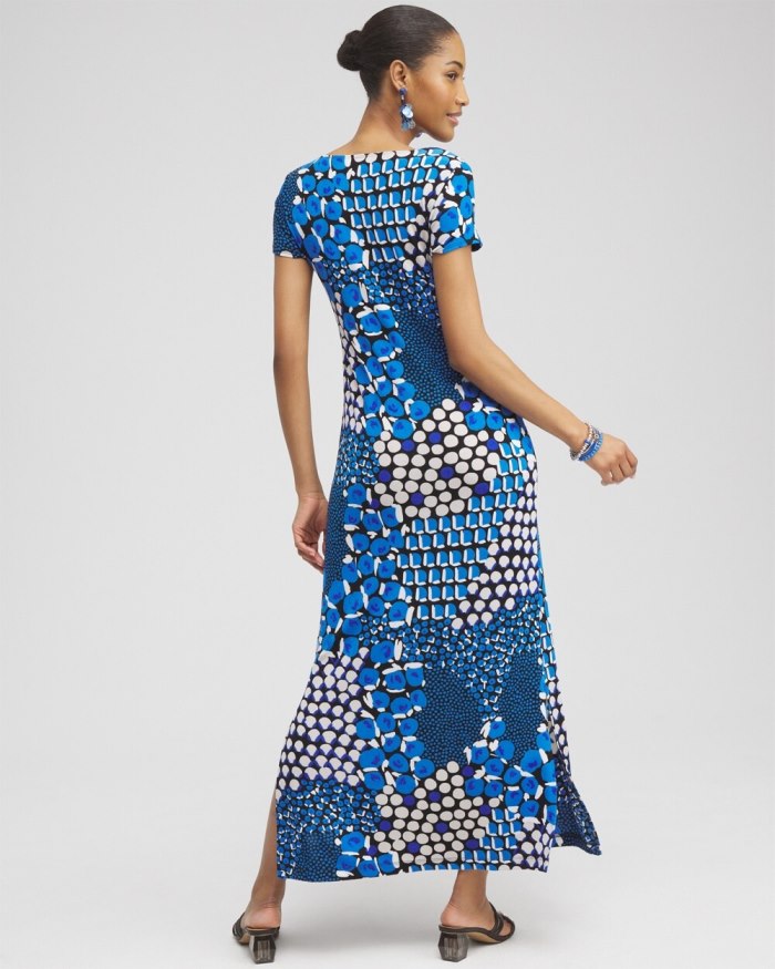 Women's Travelers Classic Dots Maxi Dress - Intense Azure