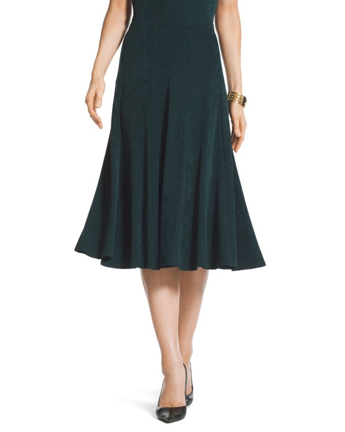 Women's Travelers Classic Jordana Skirt - Dark Jade - Click Image to Close