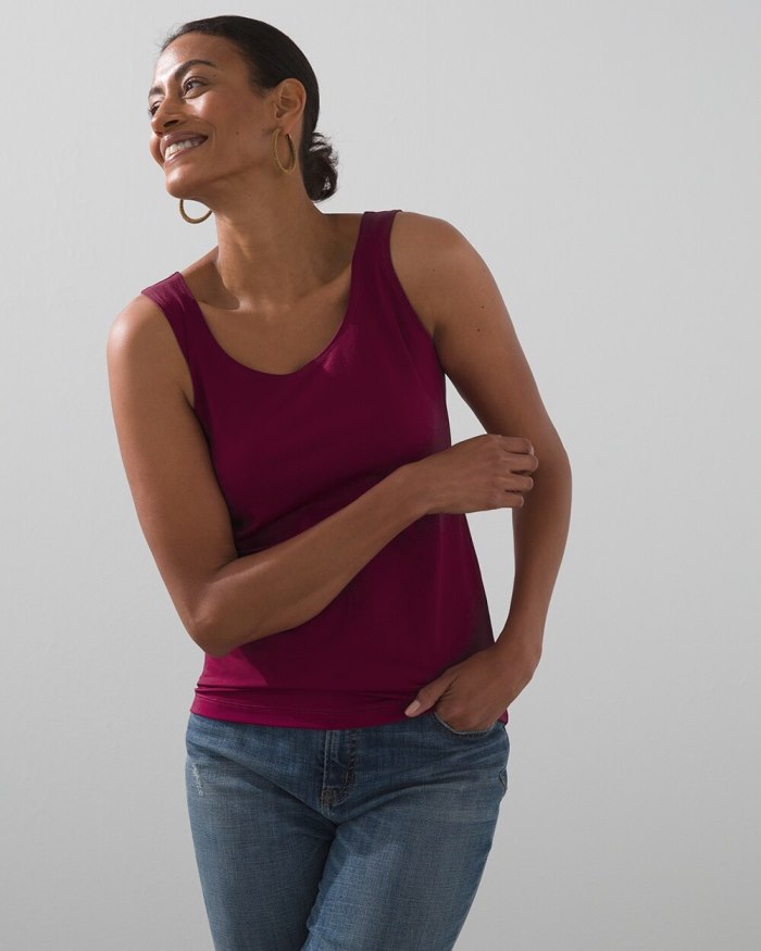 Women's Microfiber Tank - Deep Chianti - Click Image to Close