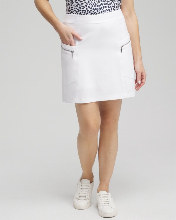 Women's Zenergy UPF Neema Rib-Mix Skort - Alabaster