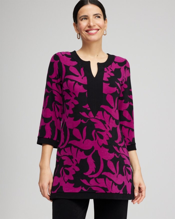 Women's Travelers Long Sleeve Kurta - Fresh Plum