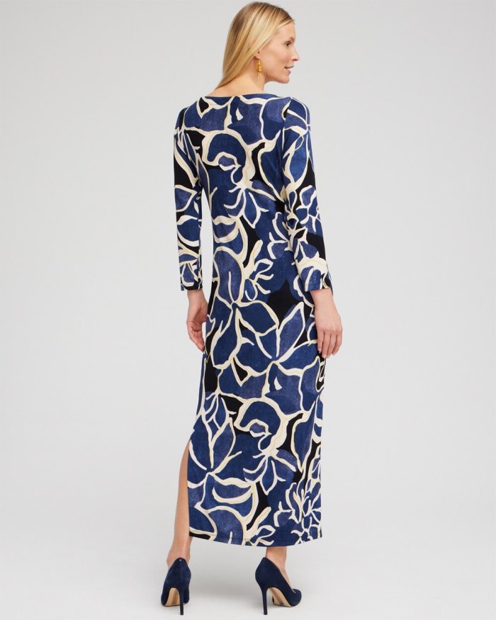 Women's Travelers Floral Maxi Dress - Azores Blue