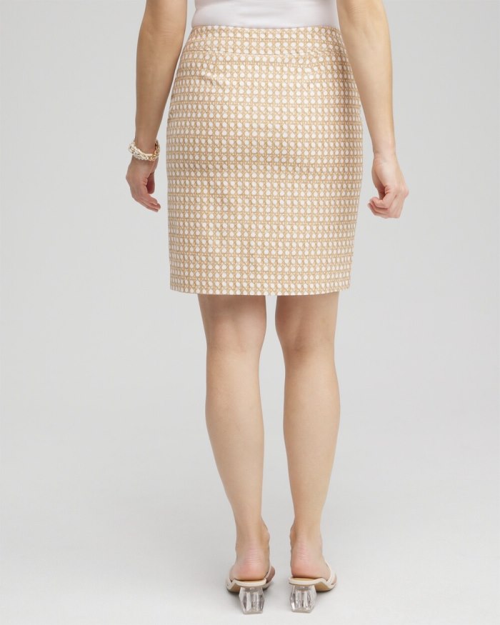 Women's Brigitte Pull-On Cane Print Skort - Mirage Tan