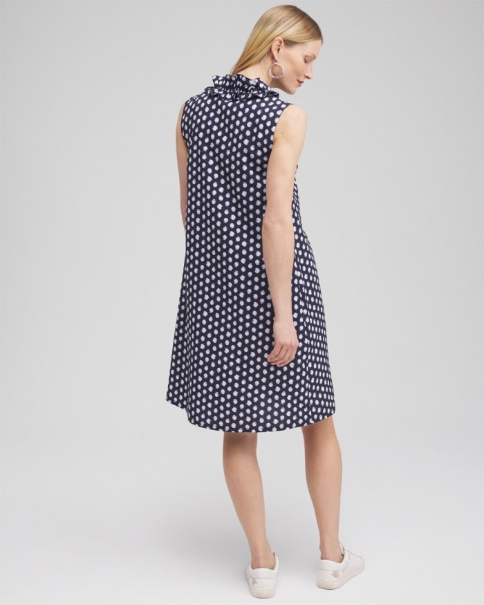 Women's Zenergy Neema UPF Dot Ruffle Dress - Classic Navy