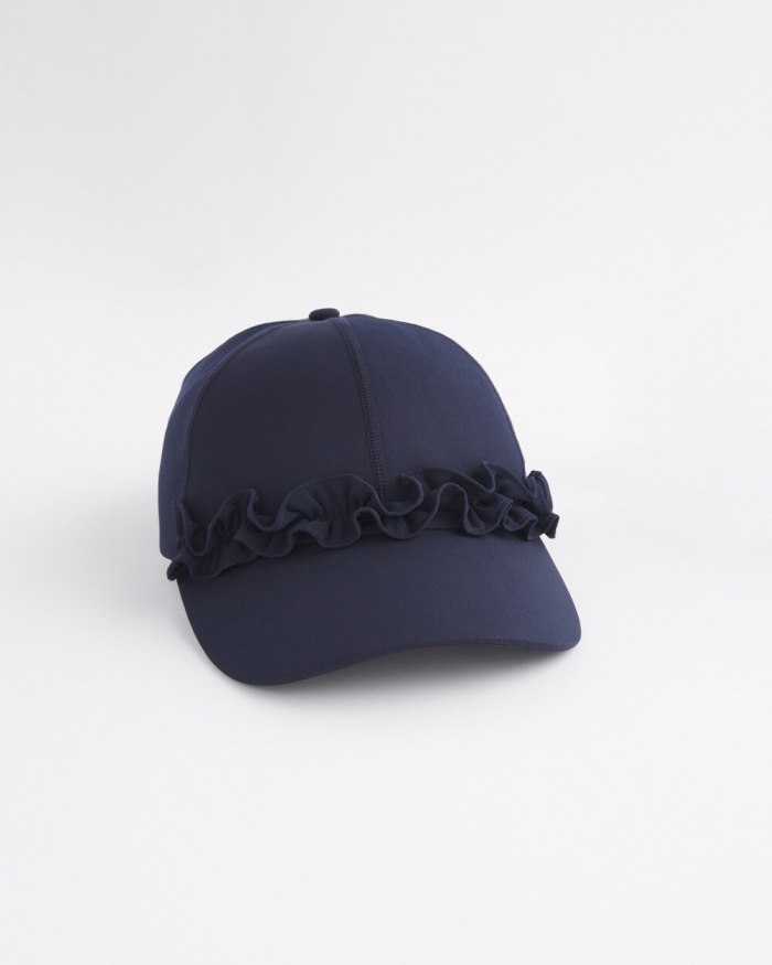 Women's Neema UPF Ruffle Baseball Cap - Classic Navy