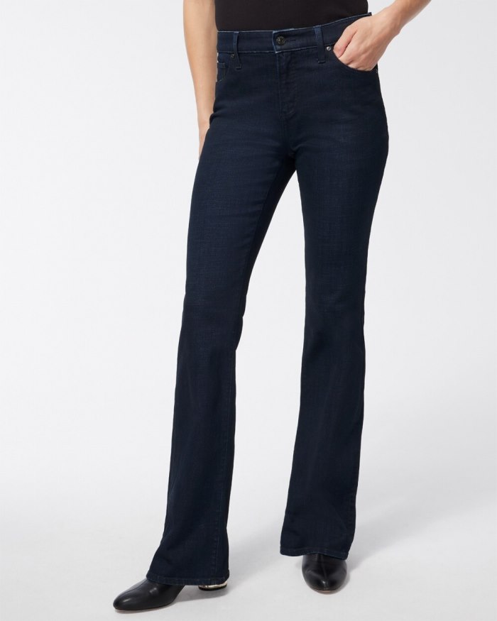 Women's Girlfriend Flare Jeans - Dorset Street Indigo