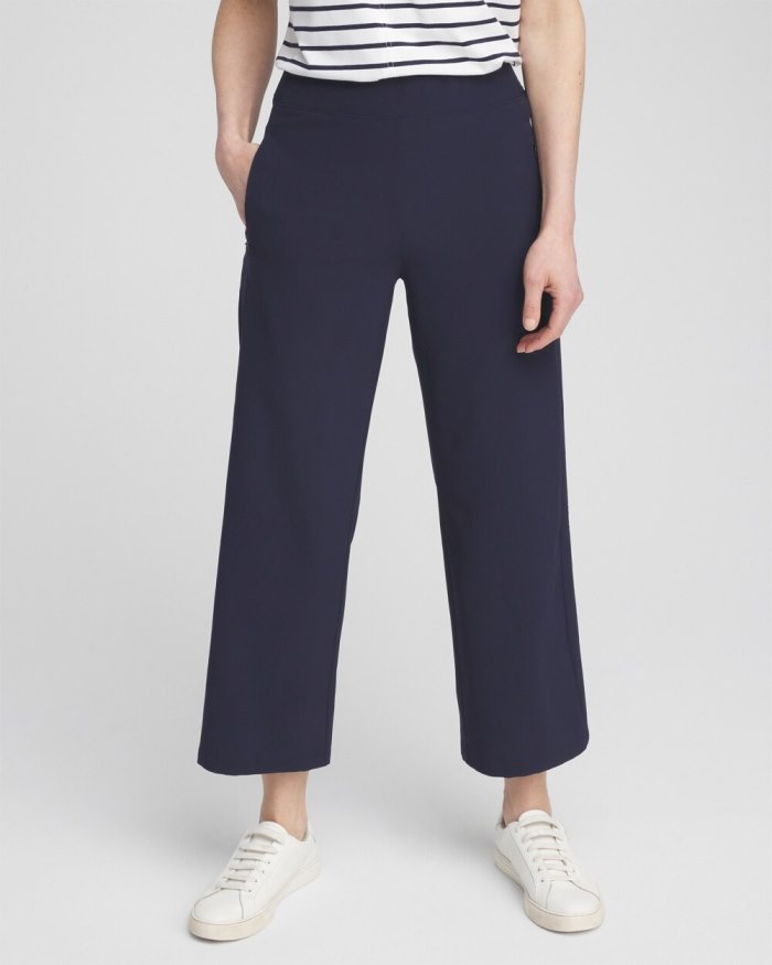 Women's Zenergy Wide Leg Crops - Classic Navy