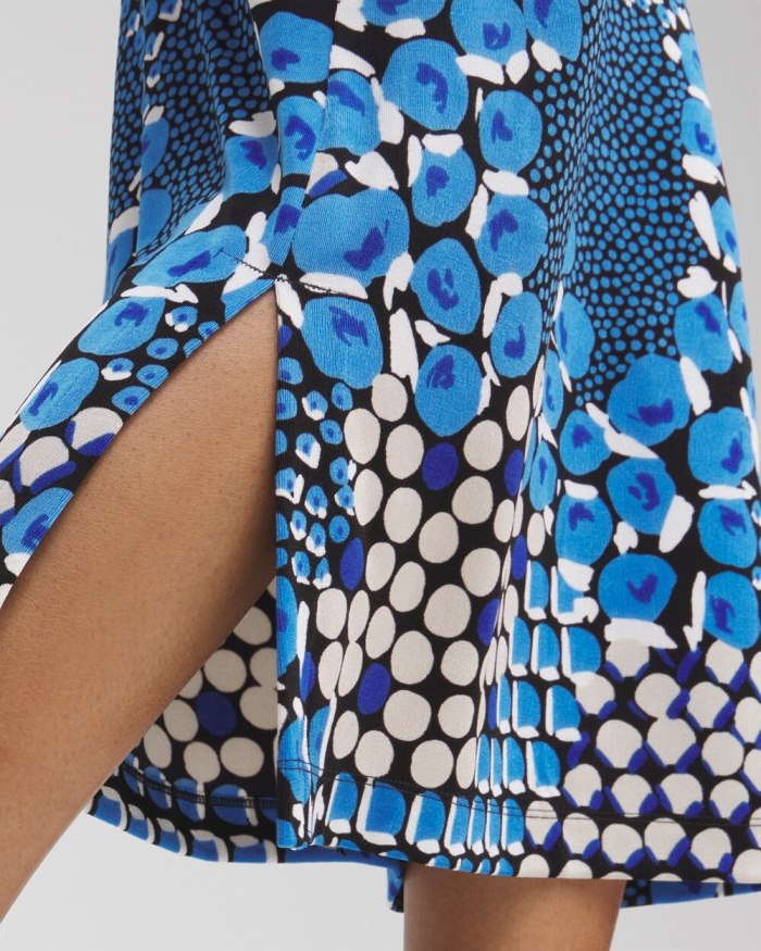 Women's Travelers Mixed Dots Midi Skirt - Intense Azure