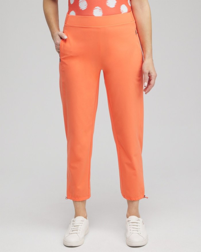 Women's Zenergy UPF Neema Bungee Cropped Pants - Nectarine