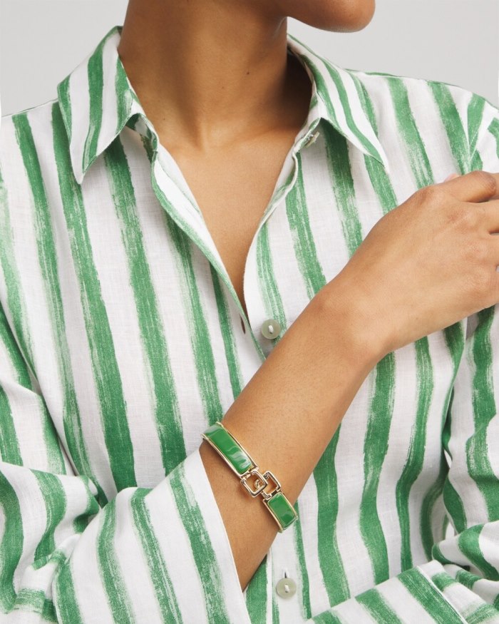 Women's Green Chico's Click Bangle - Verdant Green