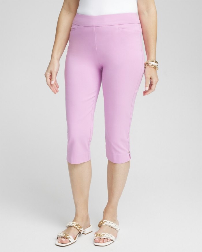 Women's Brigitte Rivet Capris - Cane Orchid