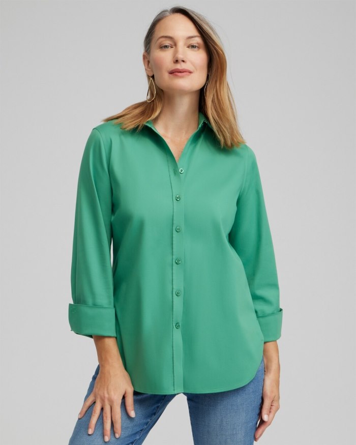 Women's No Iron 3/4 Sleeve Shirt - Twisted Ivy