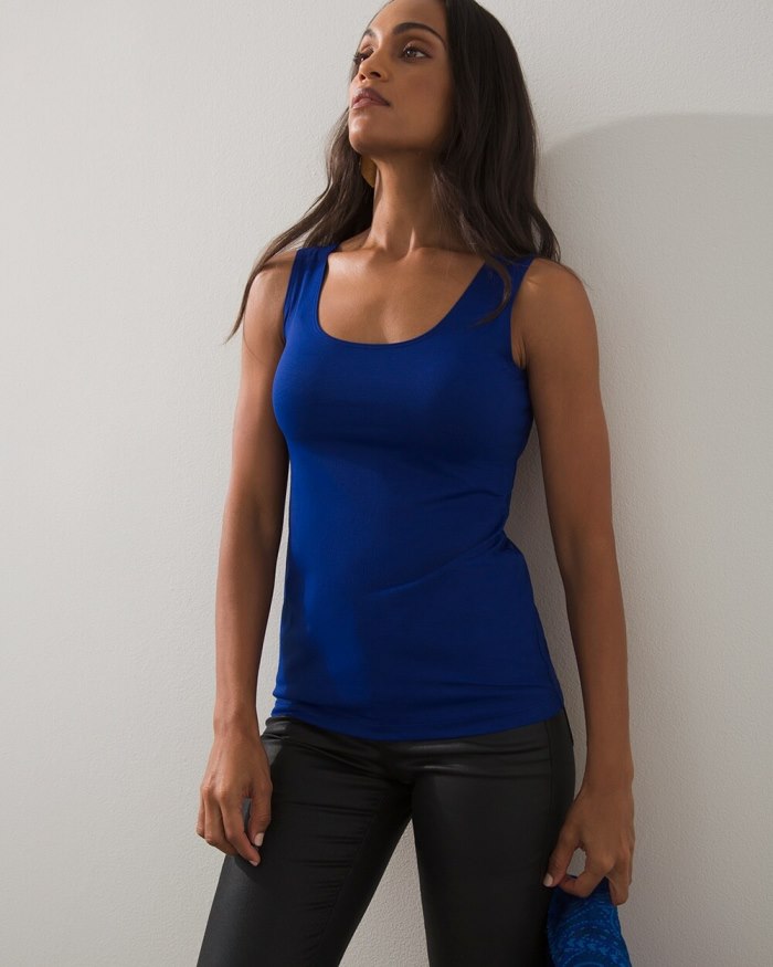 Women's Microfiber Tank - Seafaring Blue