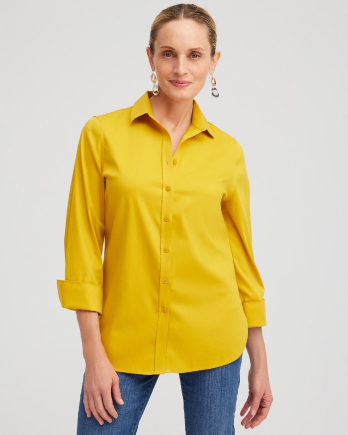 Women's No Iron 3/4 Sleeve Shirt - Golden Hour