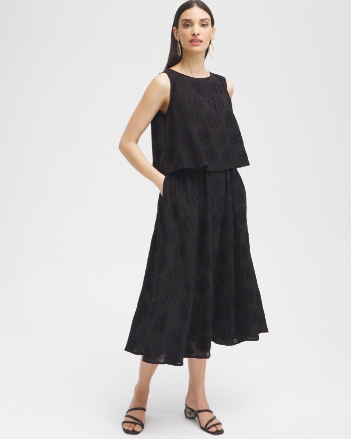 Women's Black Label Layered Popover Dress - Black