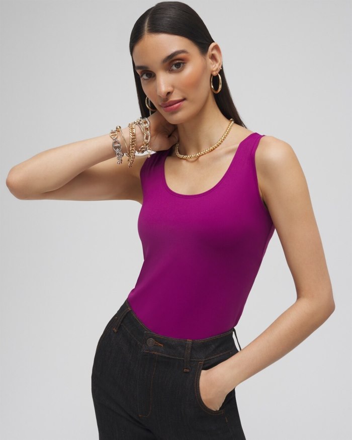 Women's Microfiber Tank - Fresh Plum - Click Image to Close