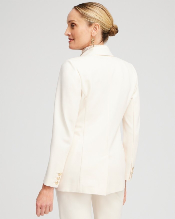 Women's Ponte Blazer - English Cream