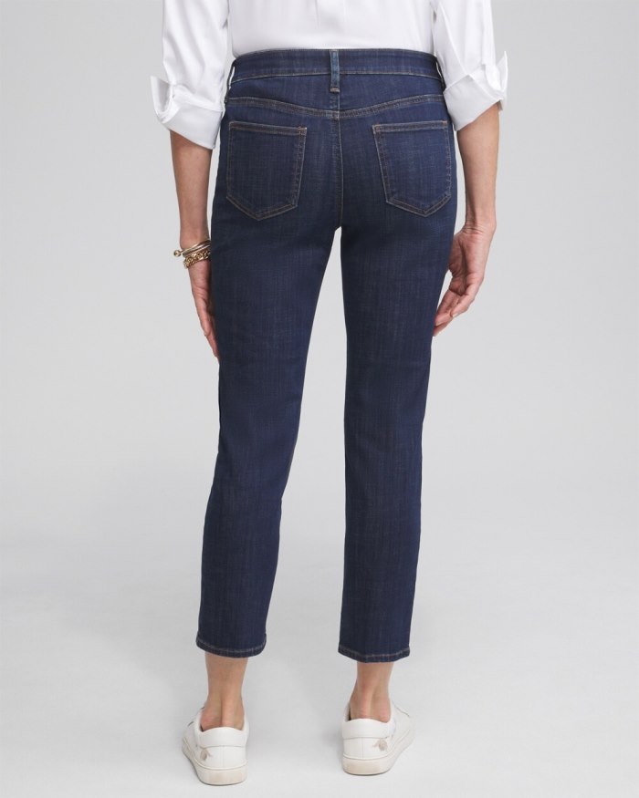 Women's Girlfriend Cropped Jeans - Rainier Indigo