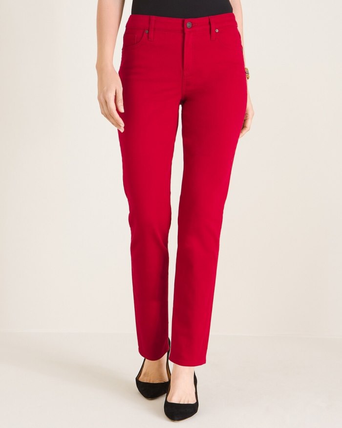 Women's So Slimming Girlfriend Ankle Jeans - Claret