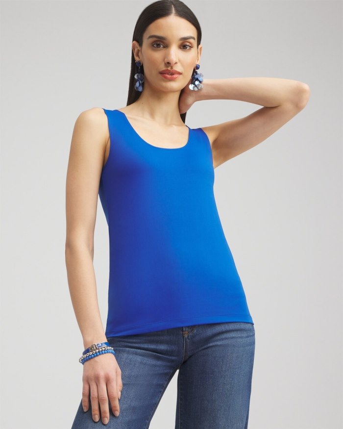 Women's Microfiber Tank - Intense Azure