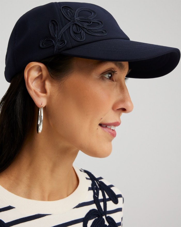 Women's Neema UPF Soutache Baseball Cap - Classic Navy