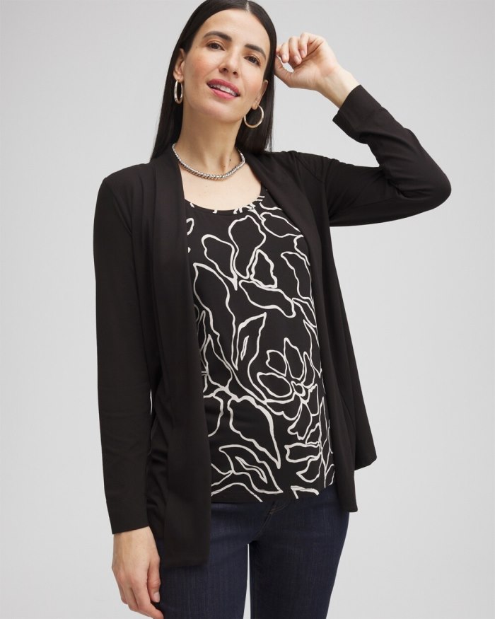 Women's Touch of Cool Easy Cardigan - Black