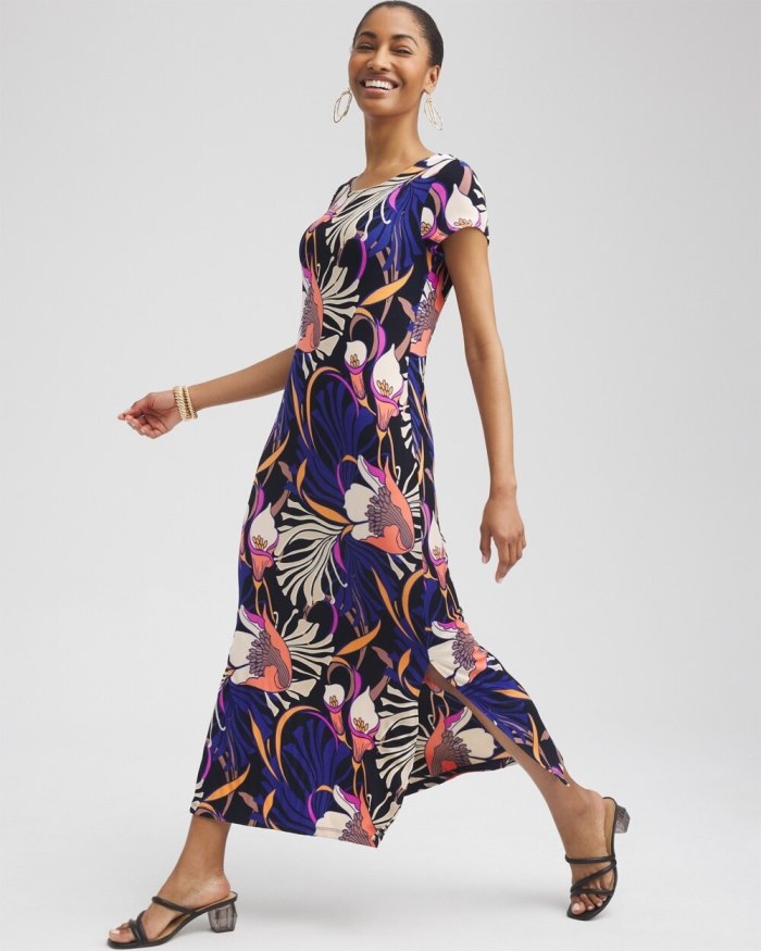 Women's Travelers Classic Floral Maxi Dress - Travelers India Ink