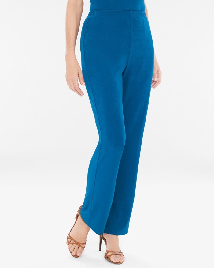 Women's Travelers Classic No Tummy Pants - Mercer Blue - Click Image to Close