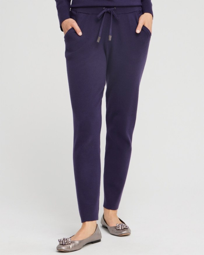 Women's Zenergy Luxe Cashmere Blend Ankle Pants - Dewberry