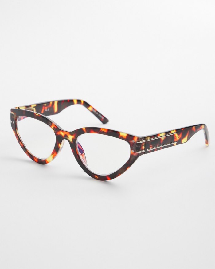 Women's Faux Tort Cateye Readers - Tortoise