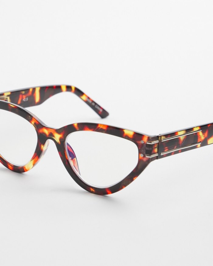 Women's Faux Tort Cateye Readers - Tortoise