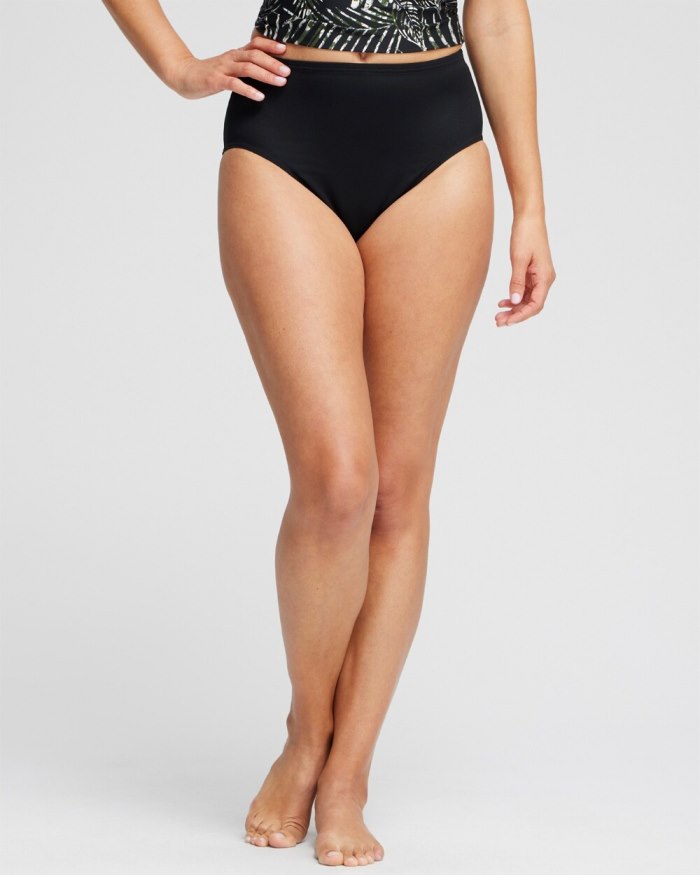 Women's Miraclesuit Swim Bottom - Black - Click Image to Close